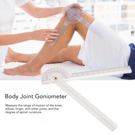 Goniometer, 360 Degree Joint Goniometer for Knee, Elbow, Joint, Accurate Measurement, Spine Curvature, Goniometer, Tool, Spine Goniometer, Durable Plastic to Fit the Range of Motion