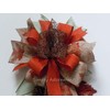 Autumn Lantern BOW ONLY, Thanksgiving Wreath Bow Maple Leaves Wedding