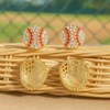 Golf Earrings Studs for Women Rhinestone Sports Earring Sets Tennis