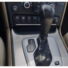 Gear Stick Gaiter for Volvo XC90 (2002-2014) Gear Stick Gaiter Natural Leather Black