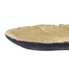Deco 79 Glam Resin Decorative Bowl Ps Gold Feather Tray