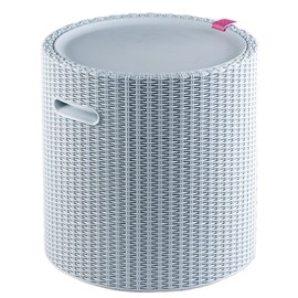 Keter Cool Side Table Cooler 3 in 1 Outdoor Patio Table and Ice Chest Storage, Ideal Hot Tub Table, Decor and Outdoor Patio Bar, Portable Bar, Grey