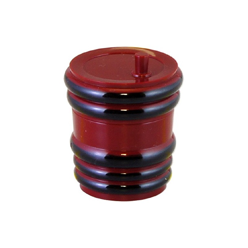 Fukui Craft 3-584-1 Shichimi Container, Made in Japan, Vermilion Black