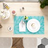 Placemats and Coaster Sets Teal Set of 6 - Woven