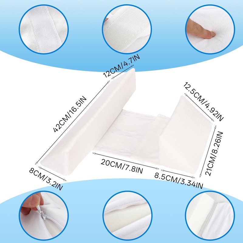 Znnhnn Side Support Pillow, Adjustable Wedge Cushion, Side Support Pillow,