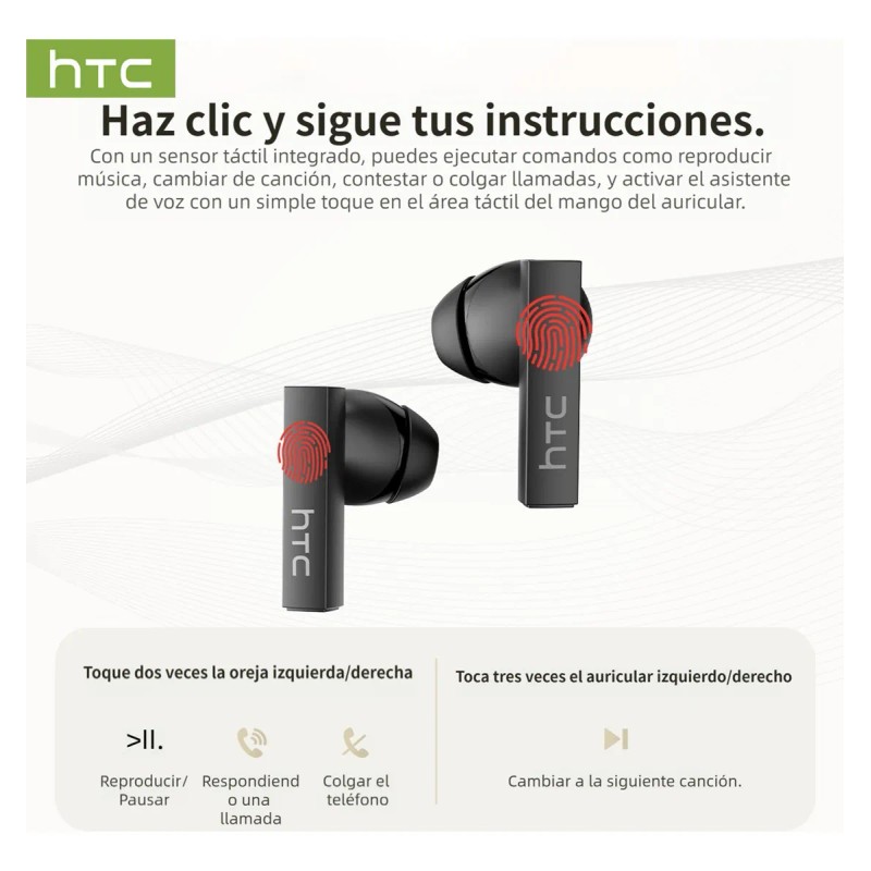 Audifonos In-ear Inalmbricos Htc Ne40 Ai Audifonos Traductores Con Smart