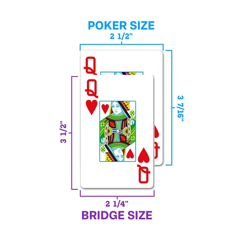 Copag 1546 Design 100% Plastic Playing Cards, Bridge Size (Narrow)