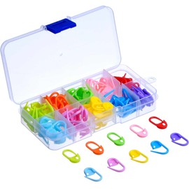 120 Pieces Knitting Crochet Locking Stitch Markers Stitch Needle Clip, 10 Colors