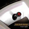 ZKFAR Pack-4 Skull Car Wheel Tire Valve Stem Caps, Anti-Theft