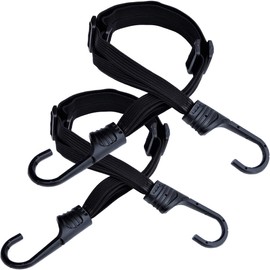 ganbalzo LRS-01 Cargo Elastic Cord Set of 2 Bicycle Bike Carry Cart Cargo Fixing Black 23.6 inches (60 cm + 60 cm)