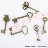 CHuangQi Vintage Skeleton Keys Set - Filigree Steampunk Antique Bronze