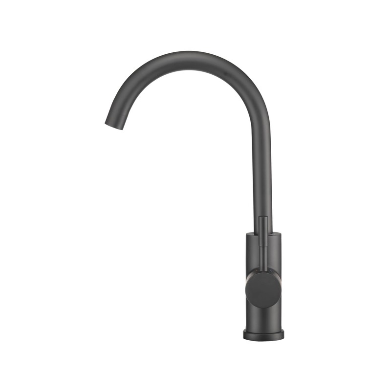 Dura Faucet Streamline Gooseneck RV Kitchen Faucet - Matte Black