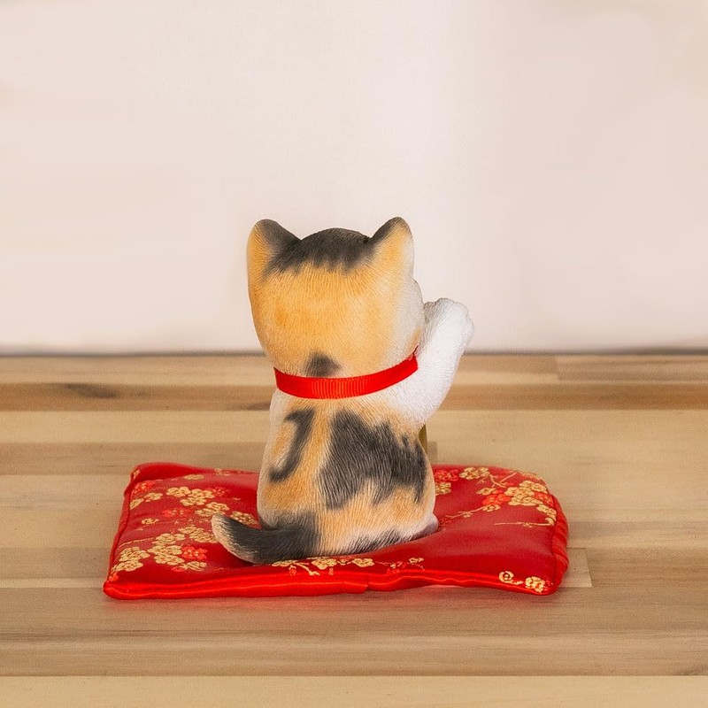 Devalier cb039m Maneki Neko Cat Figurine Healing Prosperous Business Evil