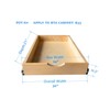 Kitchen Slide Out Cabinet Shelf Pull Out Wood Drawer Storage