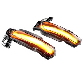 WEPARTICULAR Car Dynamic Turn Signal Amber LED Turn Signal Side Mirror Light Rear Mirror Blinker Lamp Compatible for Jeep Grand Cherokee WK2 Cherokee SRT8 2011-2020 (Pack for 2)