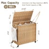 Laundry Hamper with Wheels, 39.6 Gallon(150L) Rolling Laundry Basket with