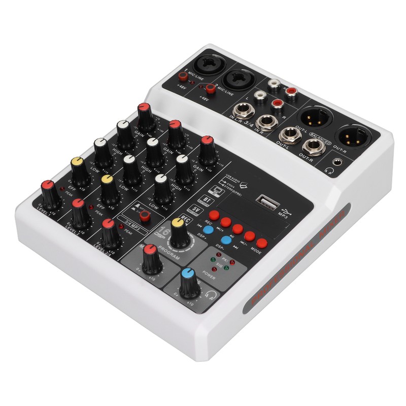 BMG‑04D 4 Channel Mixer 48V Phantom Power Stereo Recording 4