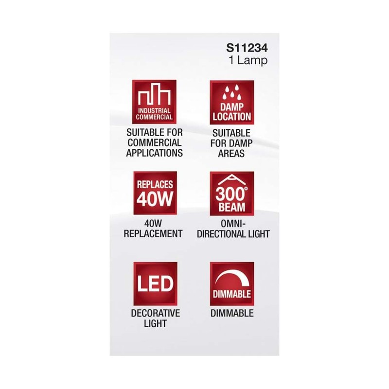 Satco 5 Watt JCD LED Clear 3000K G9 Base 120