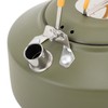1L Outdoors Kettle Heat Resisting Stainless Steel Teapot Portable Camping