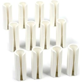 12 Pc White Bed Sheet Grippers Fasteners Clips Keep Sheets Snug Mattresses Raised Edge Sheet Fasteners