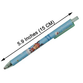 Maydahui 12PCS Cartoon Christmas Gel Pen Retractable Printing Pens Santa Claus Christmas Trees Elk Black Ink for School Office Boys Girls