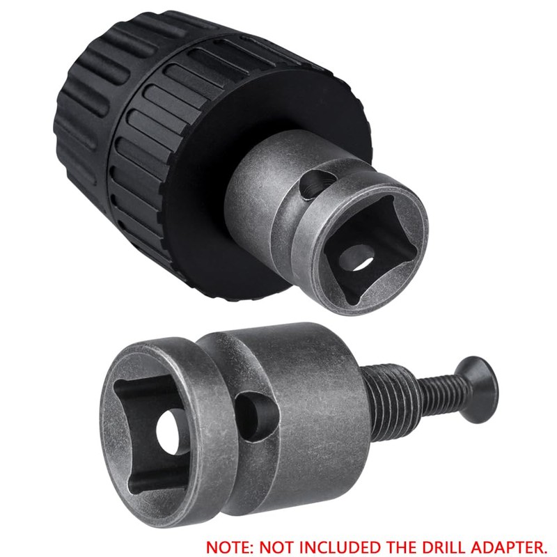 Gasea 3Pcs Drill Chuck Adapter Connecting Extension Rod to 3/8-24UNF