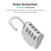 ZHEGE Padlock Combination Lock, 4-Digit Lock for Gym Locker, Tool