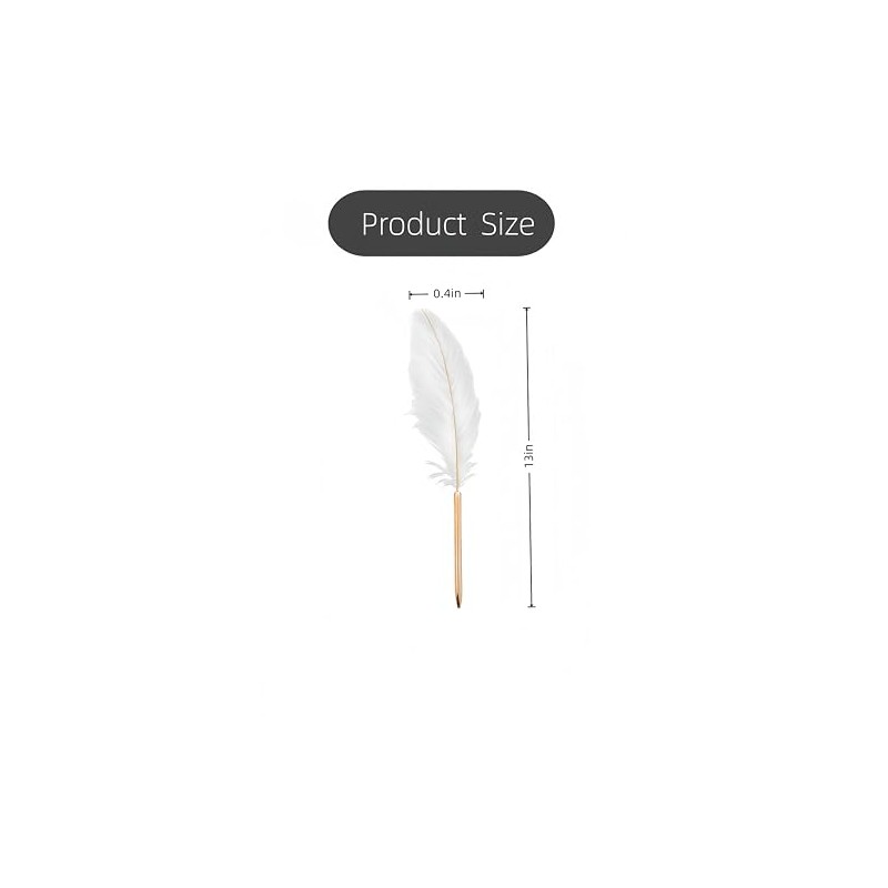 votuyet 1 Pack Retro Feather Ballpoint Pen, Exquisite Signature Pen