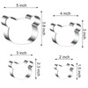 Teddy Bear Head Cookie Cutter Set Large - 5", 4",