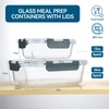 BAYZZ 10 Pack Glass Meal Prep Containers, Glass Food Storage