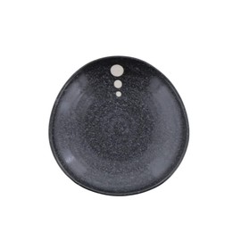 テーブルウェアイースト 三角4寸皿 13.7cm 黒 水玉 ドットモノトーンシリーズ