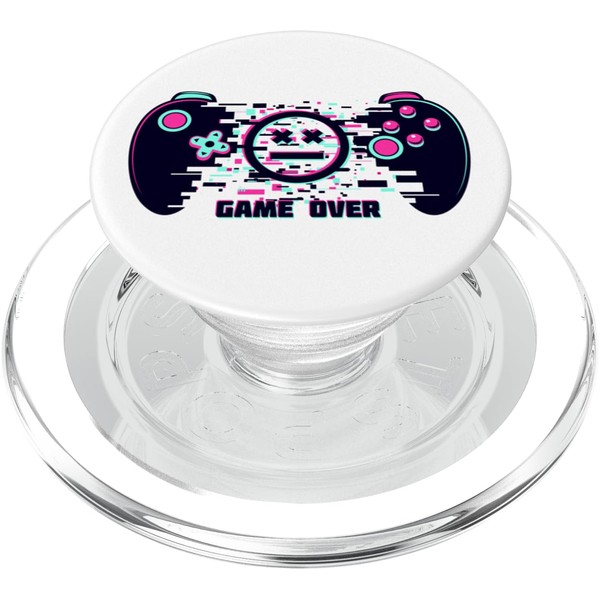 Game Over with Wild Smile face Mood with Controller Graphic