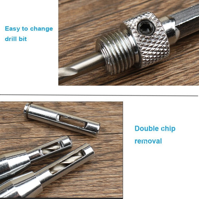 Bestgle 4Pcs Door Self-centering Hinge Drill, Window Hole Opening Center