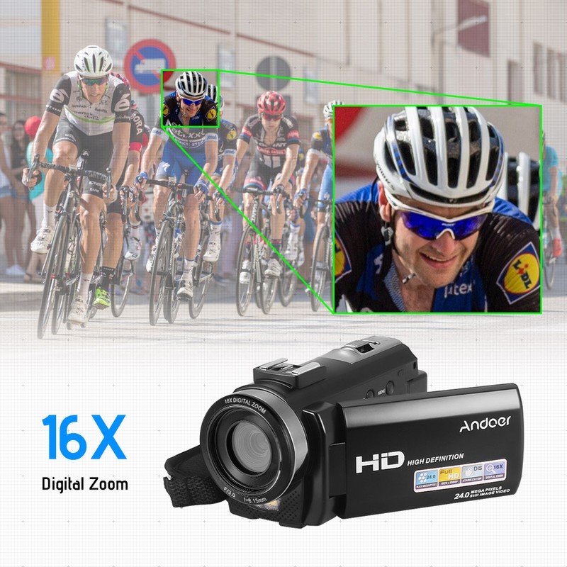 Andoer HDV-201LM 1080P FHD Digital Video Camera Camcorder DV Recorder