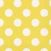 Yellow Polka Dot Beverage Napkins, 16ct