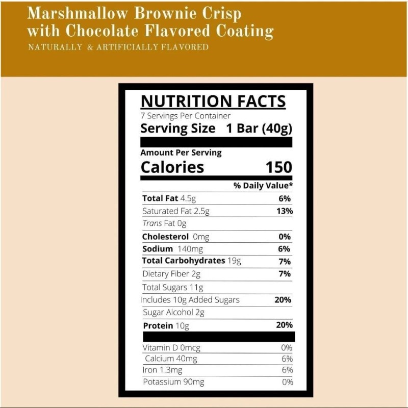 Barra nítida Brownie de malvavisco DPTG compatible con WW &