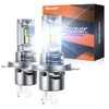 SEALIGHT 𝐇𝟒/𝟗𝟎𝟎𝟑/𝐇𝐁𝟐 Fog Lights Bulb, 30000LM High Power, 6500K Cool