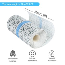 ZOYDP Tattoo Film Healing, 20 cm x 10 m Plaster, Waterproof, Shower Plaster, Waterproof, Large After Surgery, Tattoo Plaster, Waterproof, Second Skin Tattoo, Waterproof Plaster for Tattooed Skin Wound