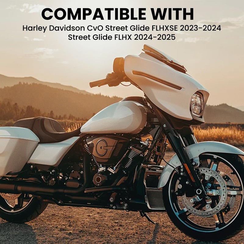 10" Windshield Windscreen Wind Splitter Compatible with Harley CVO Street