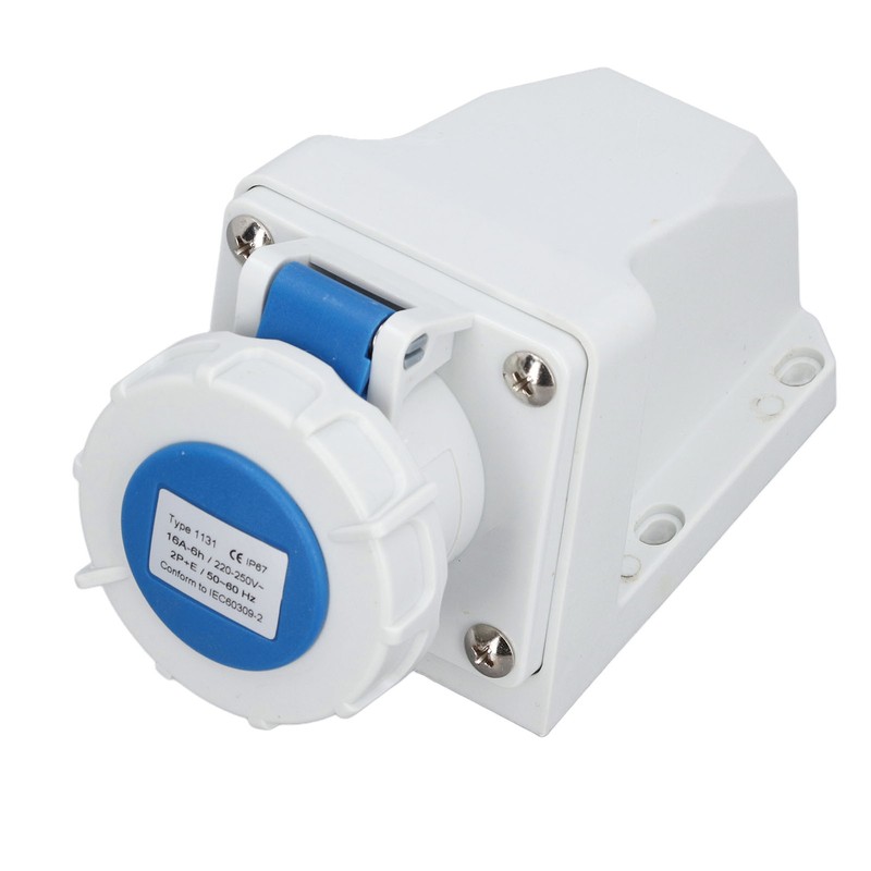 Industrial Power Connector IP67 Waterproof Dustproof 3 Core 16A 2P+E