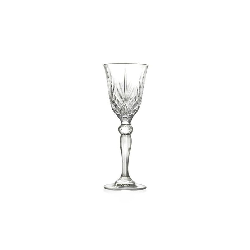 RCR Melodia Crystal Goblet Glass 6-Pieces Set, Clear