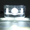 Truck Front Square LED Headlight with High Low Beam DRL