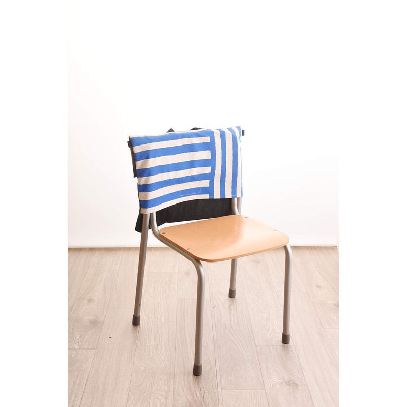 Chori Learning Canvas and Denim Disaster Prevention Hood Cover, Blue