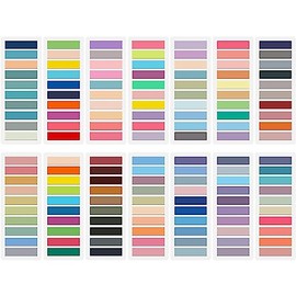Weforu 2800pcs Sticky Tabs, Index Tabs Flags with Ruler Writable Sticky Note Marker Book Tabs Pastel (44 x 11mm,14 Pack)