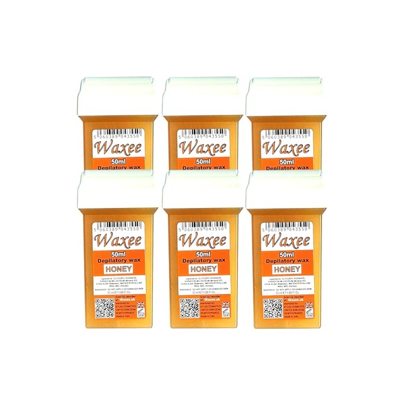 Waxee compatible for Veet EasyWax 50ml roll-on, roller wax cartridges,