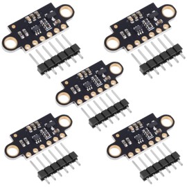 5 Pcs VL53L0X Lidar Sensor 2m Range High Precision Single-Point Distance Sensor Compact Lightweight ToF Module with I2C Interface for Arduino Raspberry Pi Robot IoT Projects Smart Homes GY-VL53L0XV2
