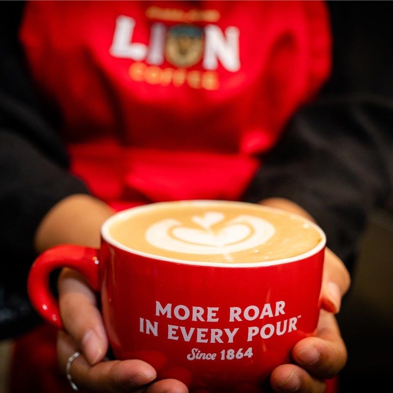 Lion Coffee French Roast, Dark Roast Ground Coffee, A Taste