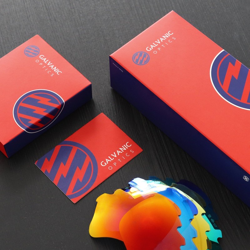 Galvanic Replacement Lenses for Revo Bearing Sunglasses - Ruby +