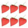 20pcs Sewing Pin Cushion Cotton Soft Lightweight Cute Strawberry Shaped