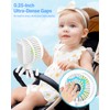 ECLIP Portable Stroller Fan, LED Display, 4 Speeds, Flexible Tripod